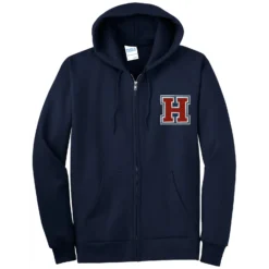 Horton Middle H Embroidery Tall Full Zip Hoodie