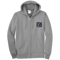 Horton Middle Wildcat Embroidery Tall Full Zip Hoodie