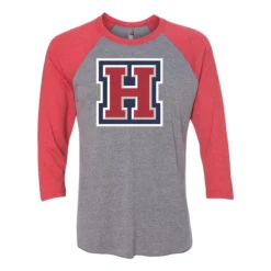 Horton Middle H Logo Adult Baseball Tee
