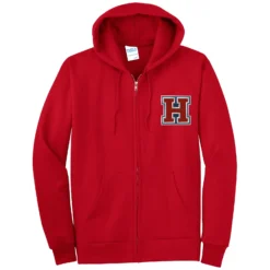 Horton Middle H Embroidery Tall Full Zip Hoodie