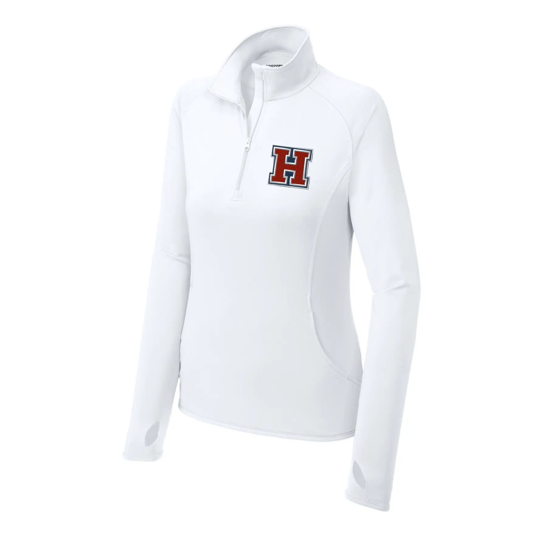 Horton Middle H Embroidery Ladies Quarter Zip - Image 1