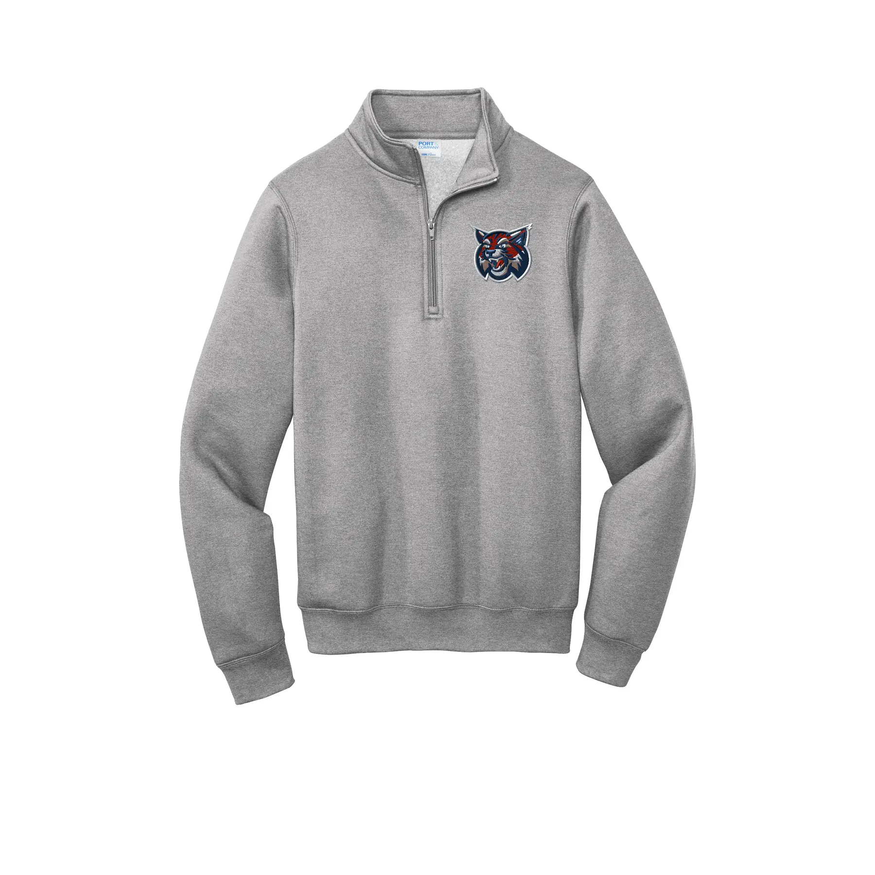 Horton Middle Wildcat Embroidery Adult Quarter Zip - Image 1