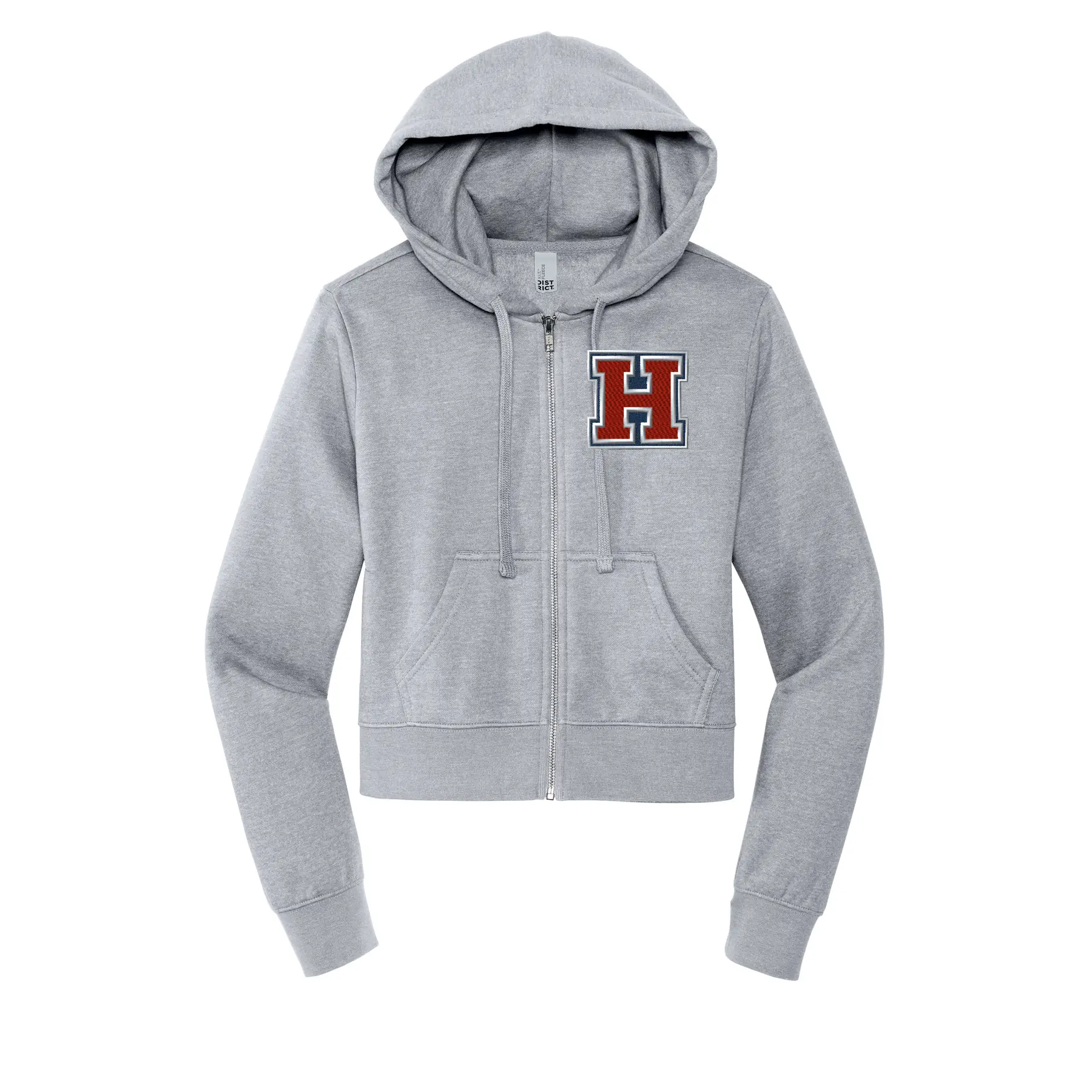 Horton Middle H Embroidery Ladies Full Zip Hoodie - Image 1