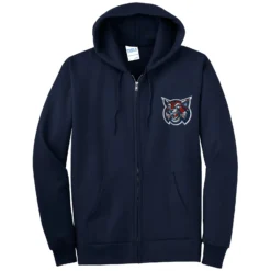 Horton Middle Wildcat Embroidery Tall Full Zip Hoodie